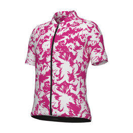 ALÉ Kurzarm Fahrradtrikot - ESSENZA KID - Rosa/Weiß