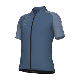 ALÉ Kurzarm Fahrradtrikot - FOLLOW ME KID - Blau