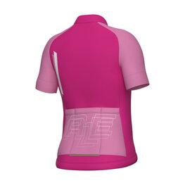ALÉ Kurzarm Fahrradtrikot - FOLLOW ME KID - Rosa