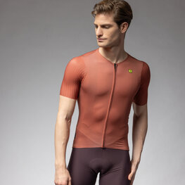 ALÉ Kurzarm Fahrradtrikot - EARTHY STYLE - Braun