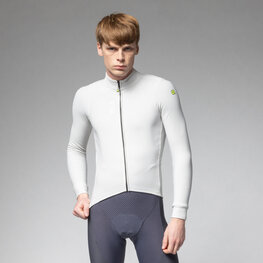 ALÉ Langarm Fahrradtrikot für den Winter - PRAGMA FONDO 3.0 - Weiß