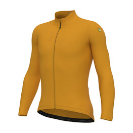 ALÉ Langarm Fahrradtrikot für den Winter - PRAGMA FONDO 3.0 - Gelb