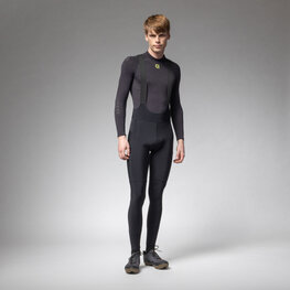 ALÉ Lange Fahrradhose mit Trägern - STONES CARGO 2.0 - Schwarz