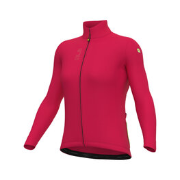 ALÉ Langarm Fahrradtrikot für den Winter - PRAGMA FONDO 3.0 LADY - Rot
