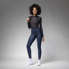 ALÉ Lange Fahrradhose mit Trägern - R-EV1 VOLTAGE - Blau