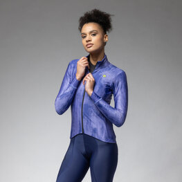 ALÉ Winddichte Fahrradjacke - PR-E KNITTED - Blau