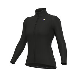ALÉ Langarm Fahrradtrikot für den Winter - R-EV1 WARM RACE 2.0 LADY - Schwarz
