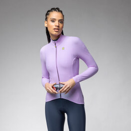 ALÉ Langarm Fahrradtrikot für den Winter - R-EV1 WARM RACE 2.0 LADY - Lila