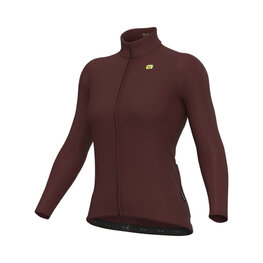ALÉ Langarm Fahrradtrikot für den Winter - R-EV1 WARM RACE 2.0 LADY - Braun