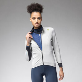 ALÉ Winddichte Fahrradjacke - KLIMATIK K-DOUBLE - Weiß