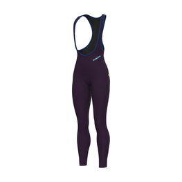ALÉ Lange Fahrradhose mit Trägern - KLIMATIK K-ATMO 3.0 - bordeaux