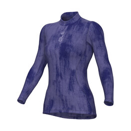 ALÉ Langarm Fahrrad-Shirt - INTIMO KNITTED - Blau