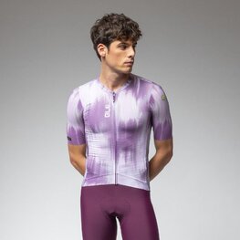 ALÉ Kurzarm Fahrradtrikot - PR-E ARGON - Weiß/Lila