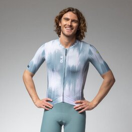 ALÉ Kurzarm Fahrradtrikot - PR-E ARGON - Weiß/Blau