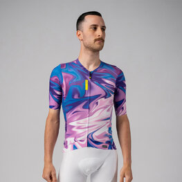 ALÉ Kurzarm Fahrradtrikot - SMOOTHIE - Blau/Lila