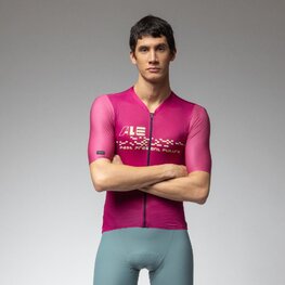 ALÉ Kurzarm Fahrradtrikot - PR-E MEGABYTE 2.0 - bordeaux
