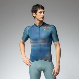 ALÉ Kurzarm Fahrradtrikot - OFF ROAD - GRAVEL TRACCIA - Blau