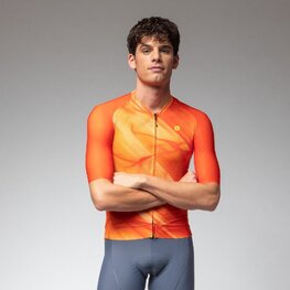 ALÉ Kurzarm Fahrradtrikot - PRAGMA CRASH - Orange