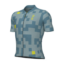 ALÉ Kurzarm Fahrradtrikot - PRAGMA PIXEL - Blau