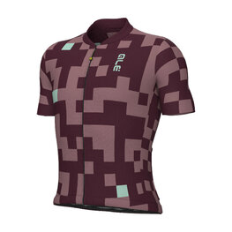ALÉ Kurzarm Fahrradtrikot - PRAGMA PIXEL - Lila