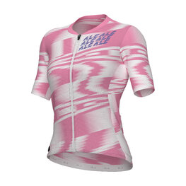 ALÉ Kurzarm Fahrradtrikot - TECHNO PR-E - Rosa/Weiß
