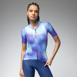 ALÉ Kurzarm Fahrradtrikot - PR-E ARGON - Lila/Blau