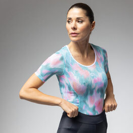 ALÉ Kurzarm Fahrrad-Shirt - INTIMO JARDIN 2.0 - Hellgrün