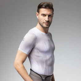 ALÉ Kurzarm Fahrrad-Shirt - INTIMO ARGON - Weiß