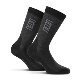 NEON Klassische Fahrradsocken - NEON 3D - Schwarz/Grau