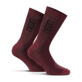 NEON Klassische Fahrradsocken - NEON 3D - bordeaux