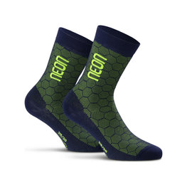 NEON Klassische Fahrradsocken - NEON 3D - Gelb/Blau