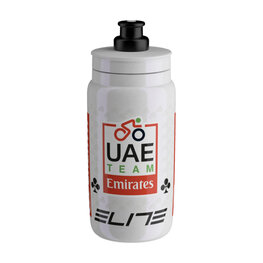ELITE Fahrrad-Wasserflasche - FLY 550 UAE TEAM EMIRATES 2025 - Weiß/mehrfarbig