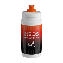 ELITE Fahrrad-Wasserflasche - FLY 550 INEOS GRENADIER 2025 - Weiß/Rot/Schwarz