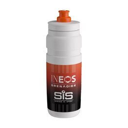 ELITE Fahrrad-Wasserflasche - FLY 750 INEOS GRENADIER 2025 - Weiß/Rot/Schwarz