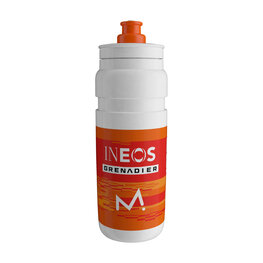 ELITE Fahrrad-Wasserflasche - FLY INEOS GRENADIER 750 ML 2026 - Weiß/Orange