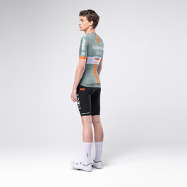GOBIK Kurzarm Fahrradtrikot - ODYSSEY NETCOMPANY INEOS 26 - Grün/Orange