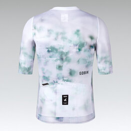 GOBIK Kurzarm Fahrradtrikot - ATTITUDE 2.0 - Weiß/Grün