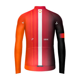 GOBIK Langarm Fahrradtrikot für den Winter - HYDER INEOS GRENADIERS 2025 - Orange/Rot