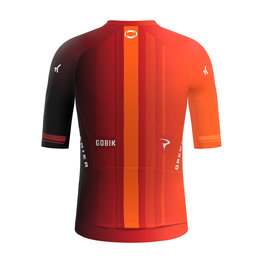GOBIK Kurzarm Fahrradtrikot - REACTIVE INEOS GRENADIERS 2024 - Rot/Orange