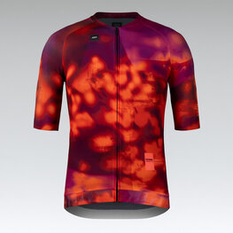 GOBIK Kurzarm Fahrradtrikot - CX SOLID - Rot/bordeaux/Rosa
