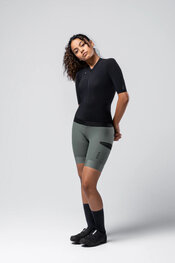 GOBIK Kurzarm Fahrradtrikot - CX SOLID - Schwarz