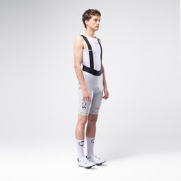 GOBIK Kurze Fahrradhose mit Trägern - LANCER NETCOMPANY INEOS DIAMOND 26 - Weiß