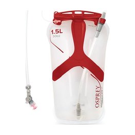 OSPREY Trinkblase - HYDRAULICS LT 1.5L RESERVOIR II - Transparent/Rot