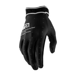 100% SPEEDLAB Langfinger-Fahrradhandschuhe - RIDEFIT - Schwarz