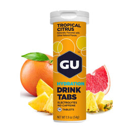 GU Drink - HYDRATION DRINK TABS 54 g TROPICAL CITRUS