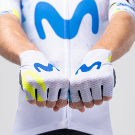 GOBIK Fingerlose Fahrradhandschuhe - VIPER MOVISTAR TEAM 26 - Weiß