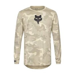 FOX Langarm Fahrradtrikot für den Sommer - RANGER TRU DRI - Grau