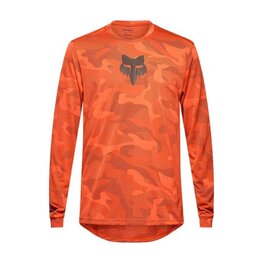 FOX Langarm Fahrradtrikot für den Sommer - RANGER TRU DRI - Orange