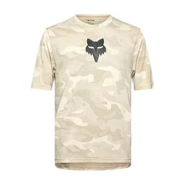 FOX Kurzarm Fahrrad-Shirt - RANGER TRU DRI - Beige