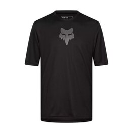 FOX Kurzarm Fahrradtrikot - RANGER HEAD - Schwarz